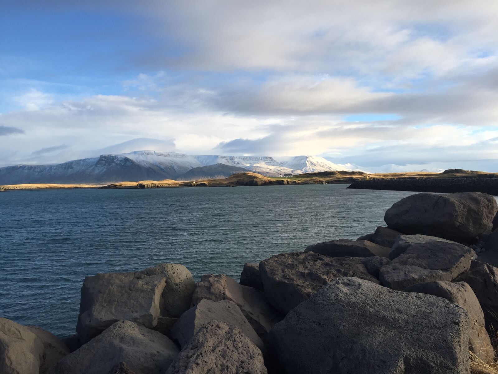 Apple iPhone 6 sample photo. Iceland, sea, mountain photography