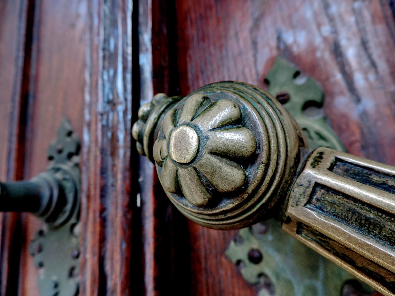Nikon Coolpix P520 sample photo. Brass, front door, device photography