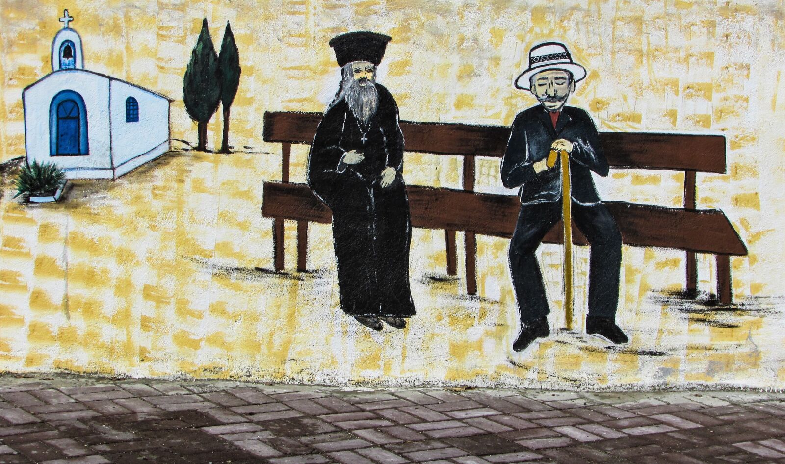 Canon PowerShot SX400 IS sample photo. Wall painting, traditional, church photography