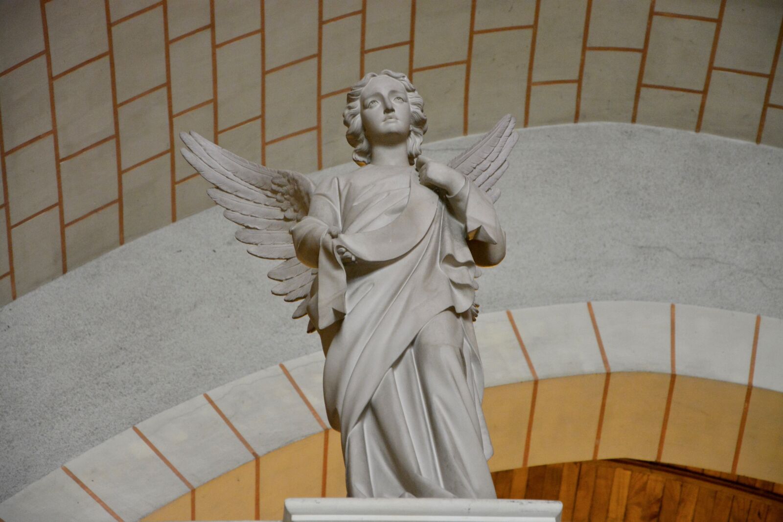 Nikon D5200 sample photo. Statue angel, carved stones photography