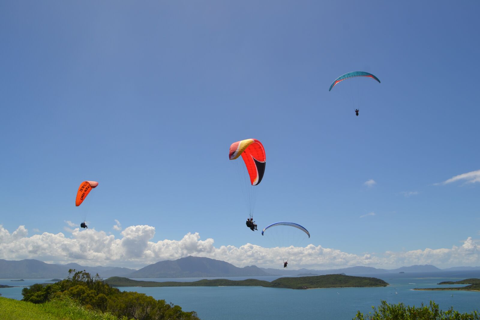 Nikon D3100 sample photo. Paragliding, landscape, ocean photography