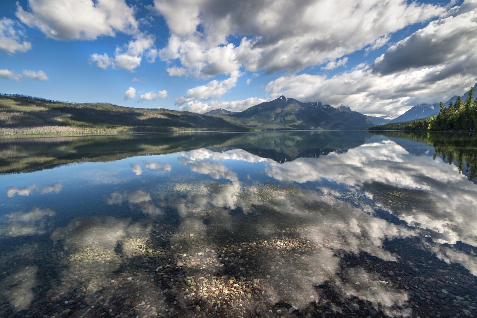 Nikon D800E sample photo. Lake mcdonald, landscape, clouds photography