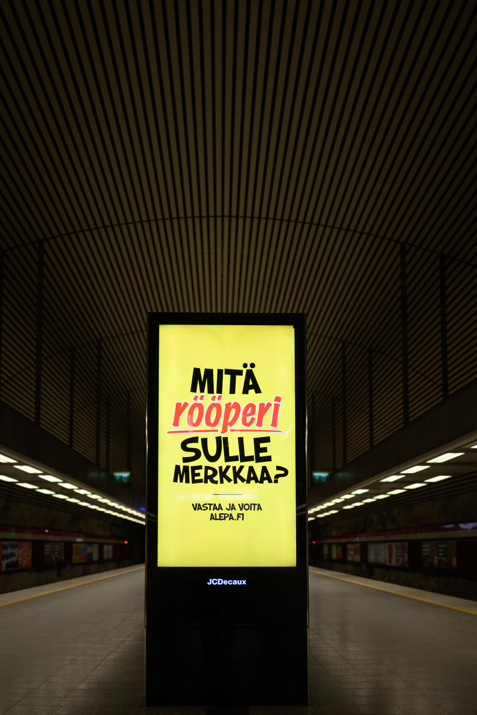 Nikon Z6 III sample photo. Underground advert photography