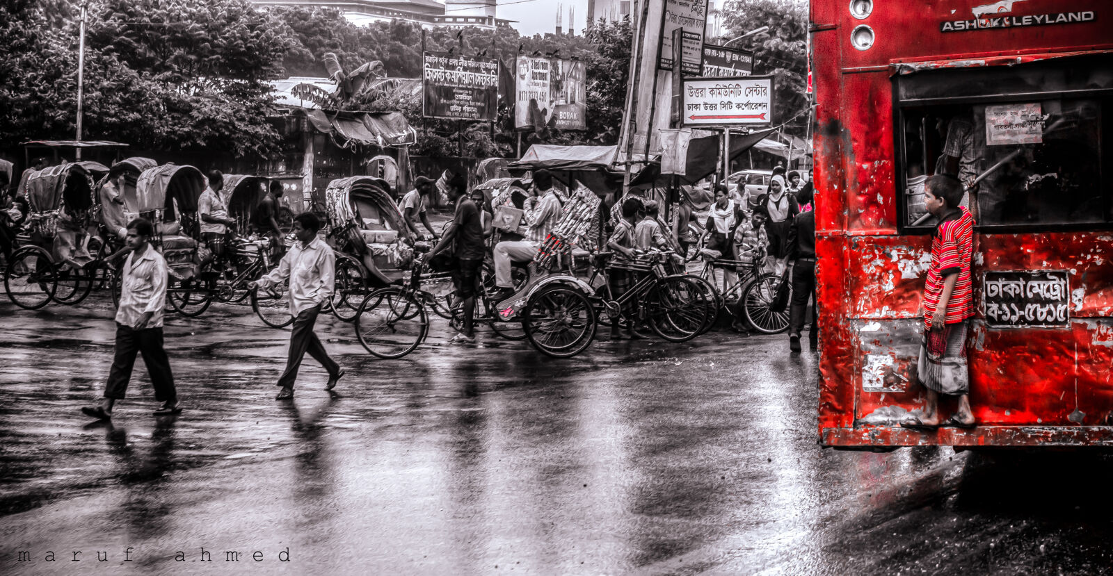 Canon EOS 600D (Rebel EOS T3i / EOS Kiss X5) sample photo. Dhaka, city, street, crowd photography