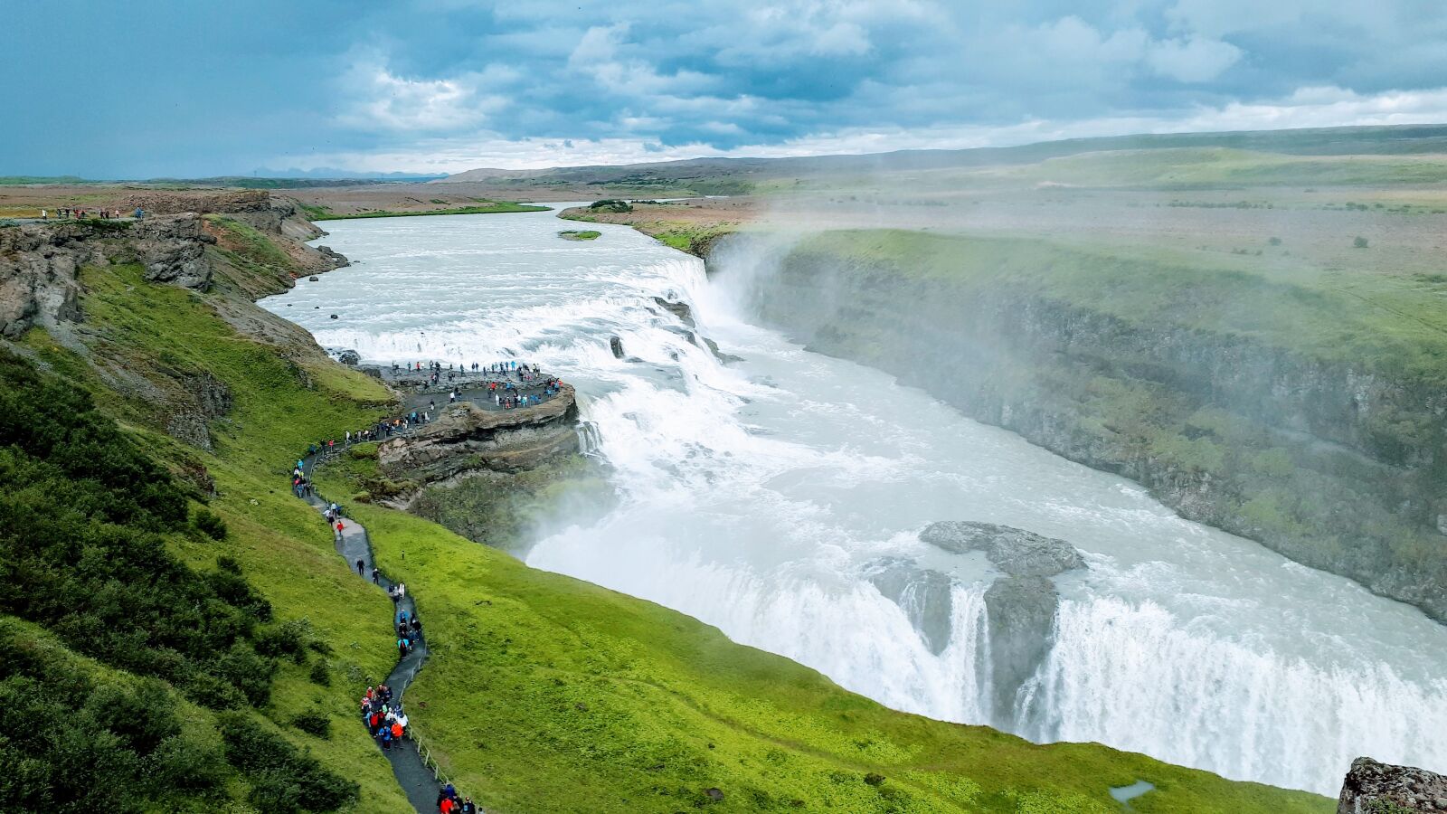 Samsung Galaxy A5(2017) sample photo. Iceland, gullfoss, waterfall photography