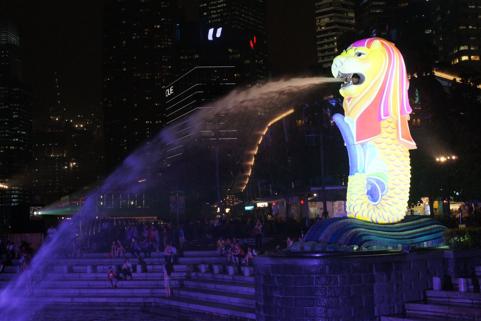 Sony Alpha DSLR-A500 sample photo. Singapore, merlion, merlion park photography