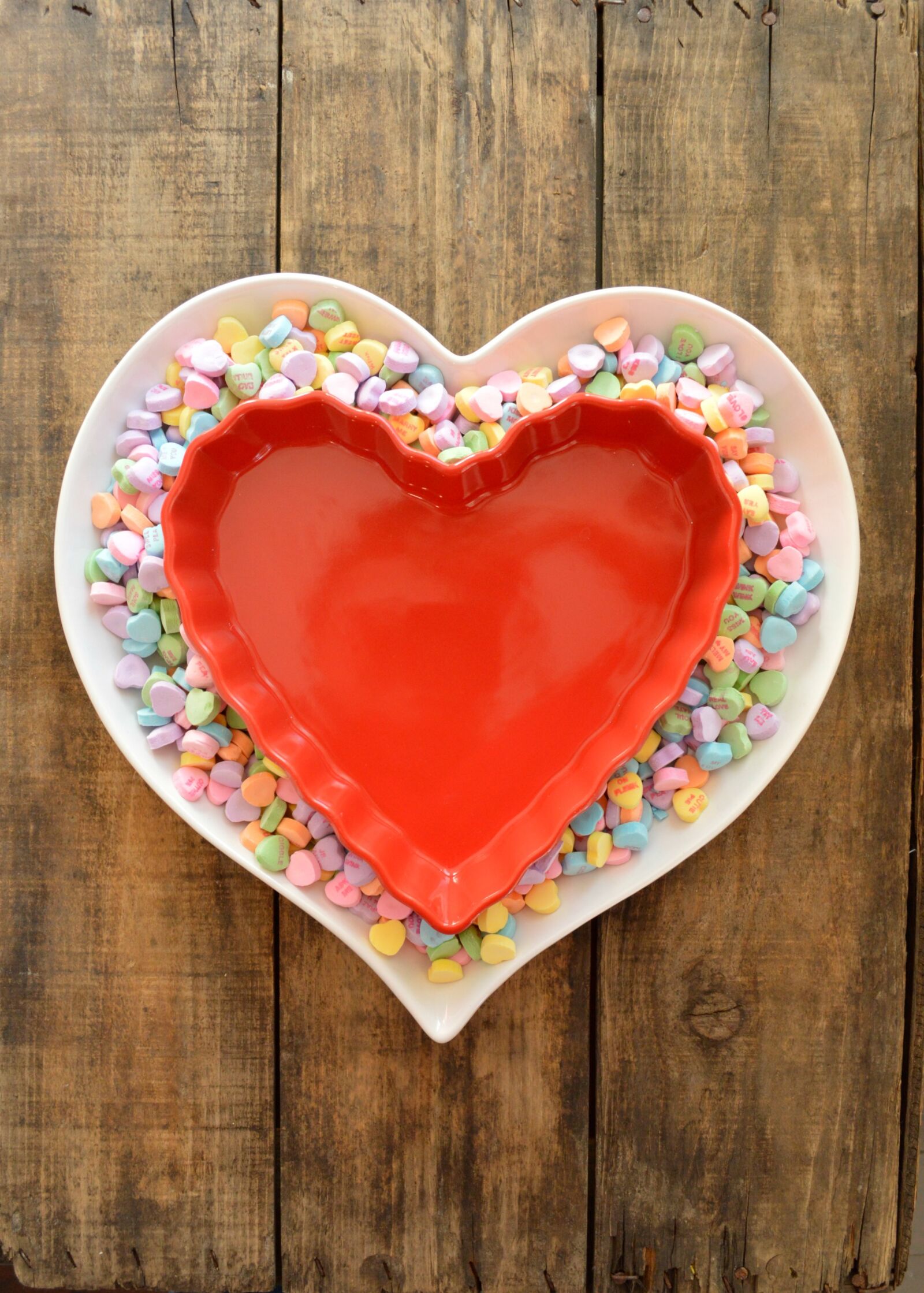 Nikon D3200 sample photo. Conversation hearts, valentine's day photography
