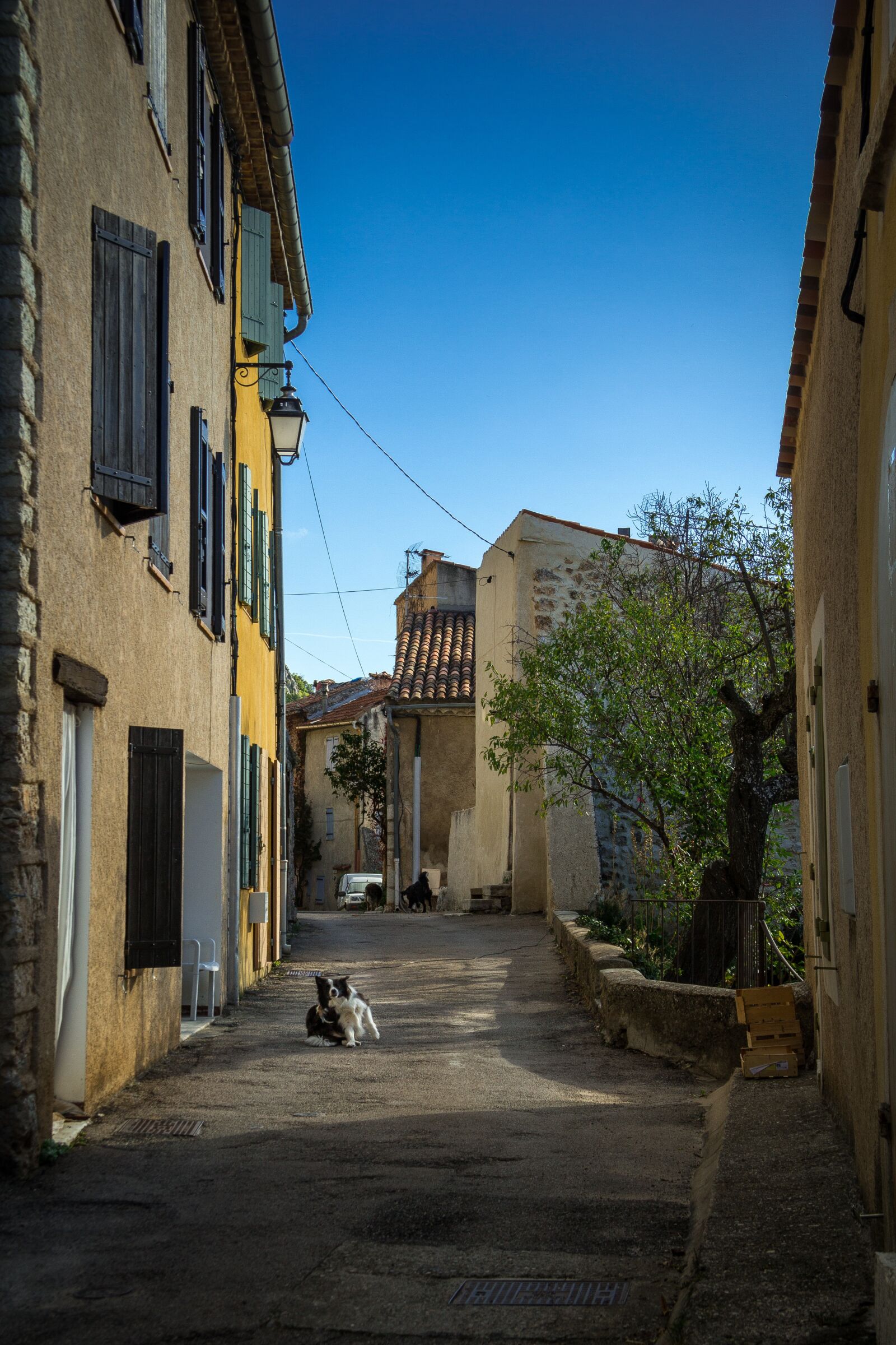 Canon EF-S 17-85mm F4-5.6 IS USM sample photo. Street, aiguines, provence photography