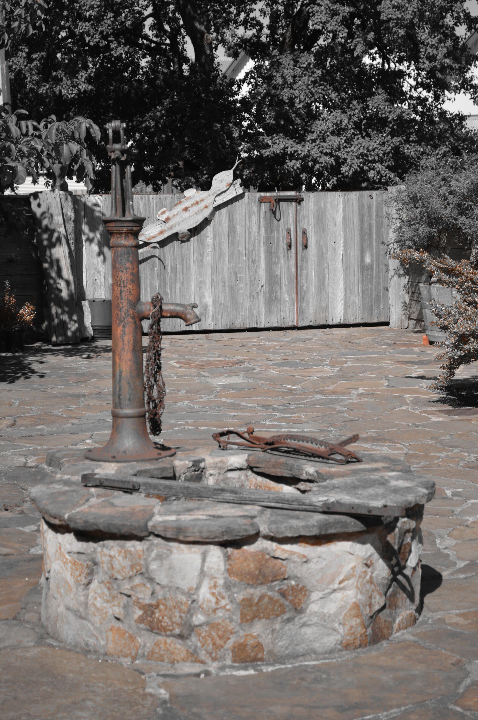 Nikon D3200 sample photo. Water pump, monochrome, artistic photography