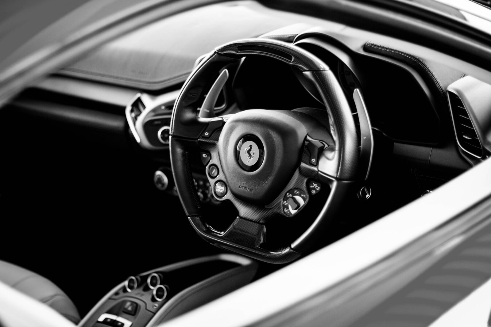 Canon EOS 70D + Canon EF 50mm F1.4 USM sample photo. Wheel, dashboard, car photography