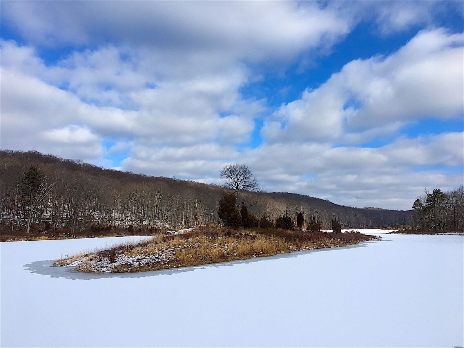 Apple iPhone 6s sample photo. Lake, snow, frozen photography