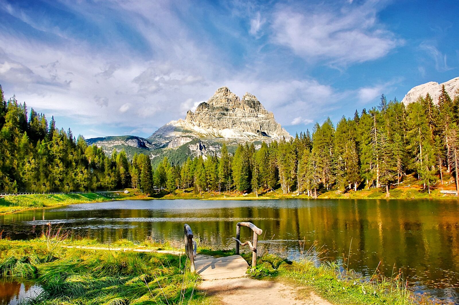 Nikon D40 sample photo. Lake antorno, dolomites, bergsee photography
