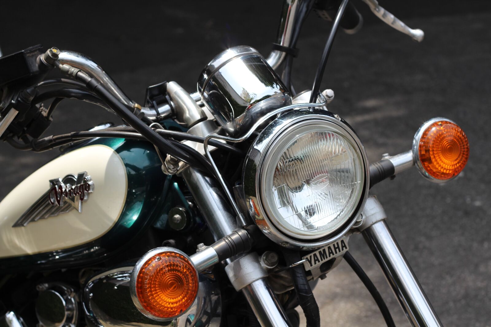 Canon EOS 700D (EOS Rebel T5i / EOS Kiss X7i) + Canon EF 50mm F1.8 II sample photo. Motorcycle, yamaha virago 535, custom photography