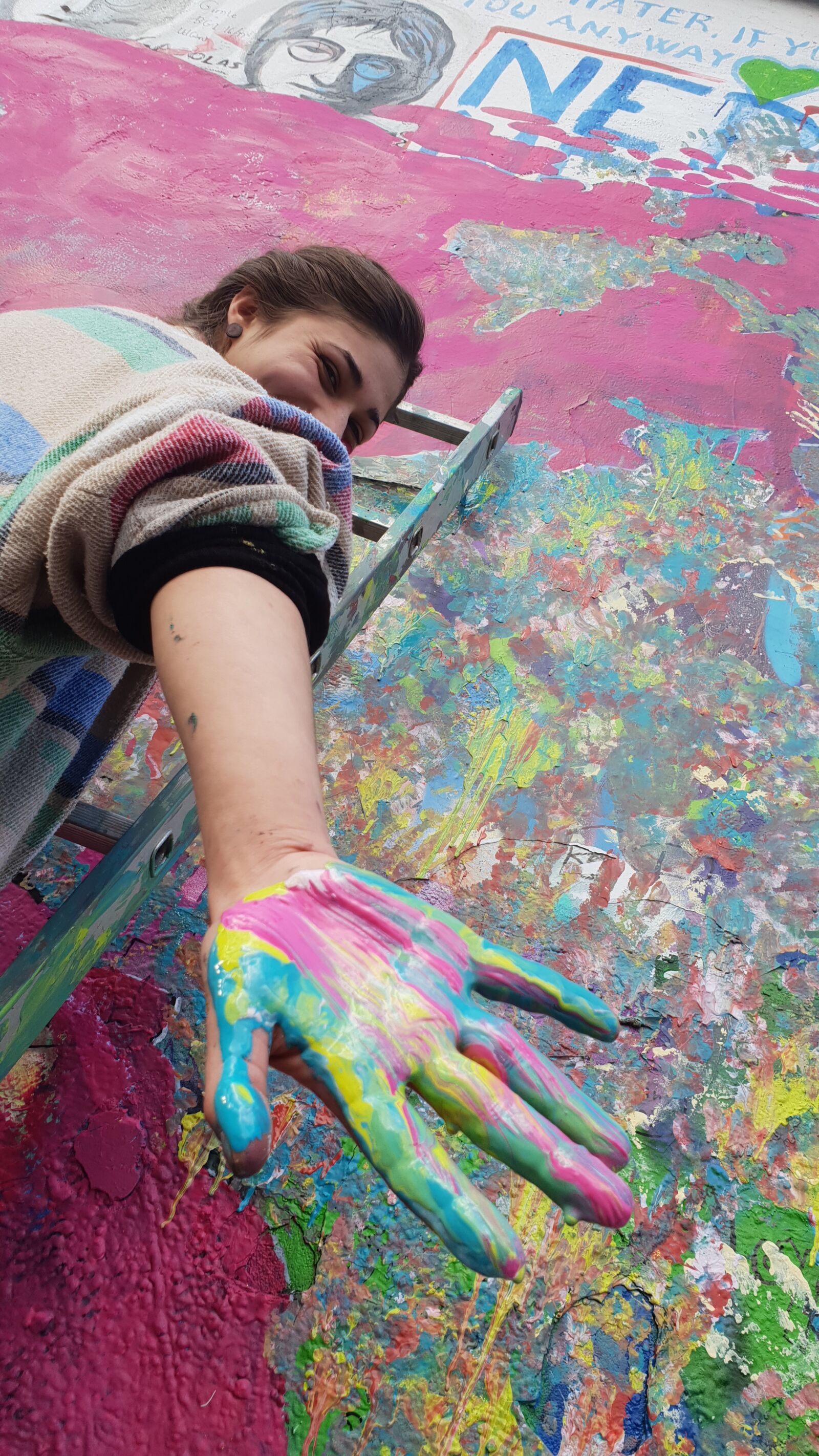 Samsung Galaxy S9 sample photo. Lennon wall, street art photography