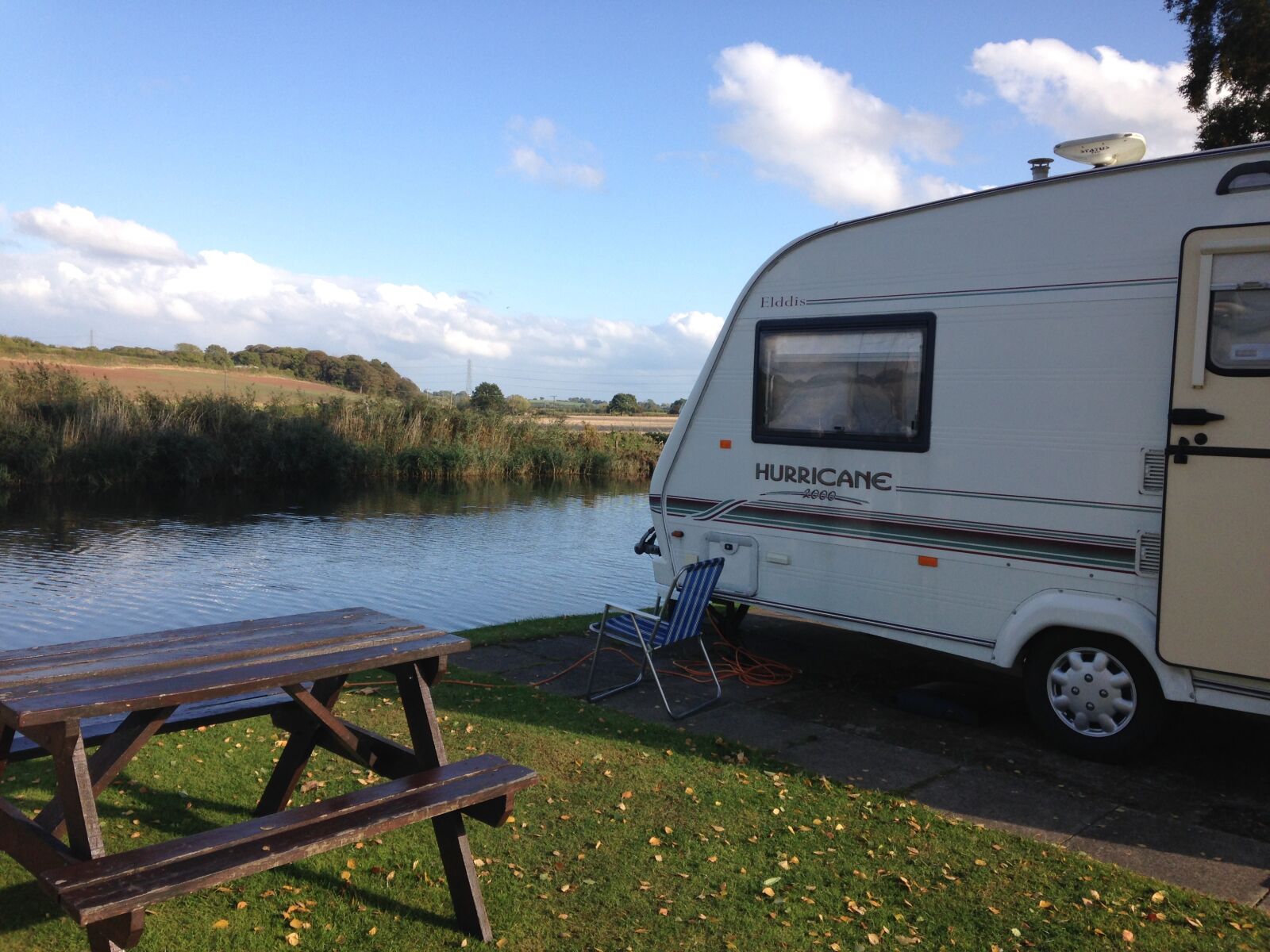 iPhone 5c back camera 4.12mm f/2.4 sample photo. Caravan, canal, leisure photography