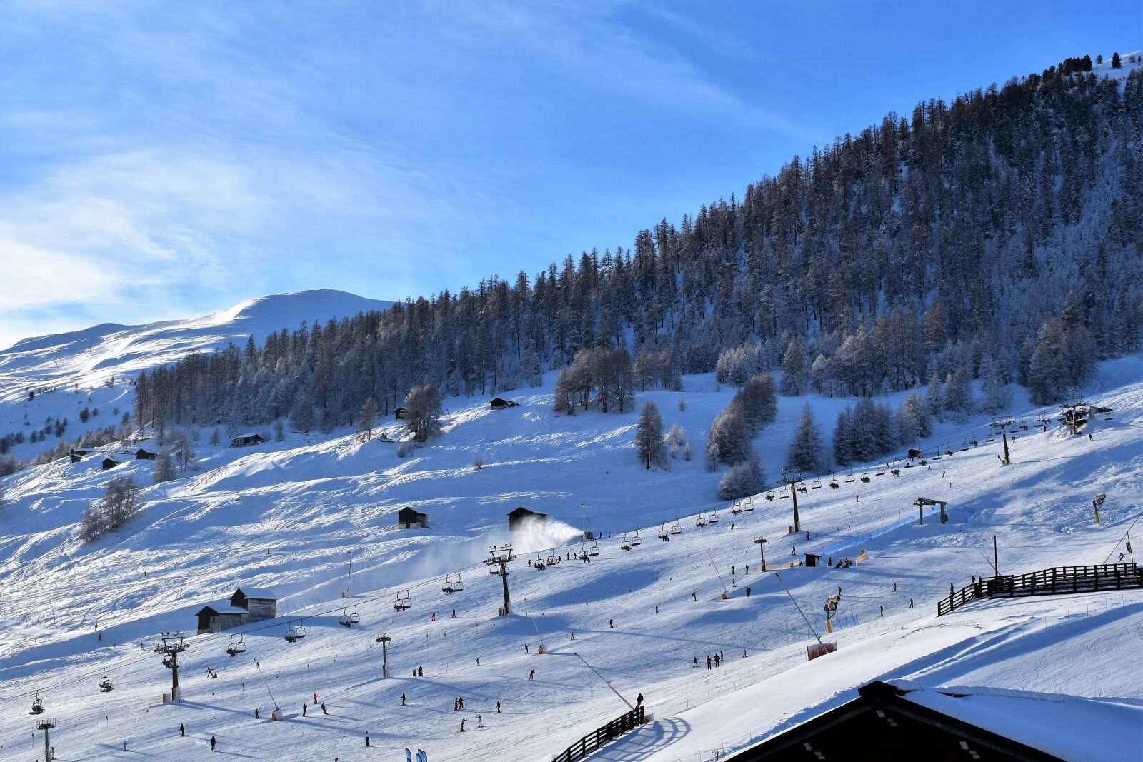 Nikon D5500 sample photo. Ski run, ski lift photography