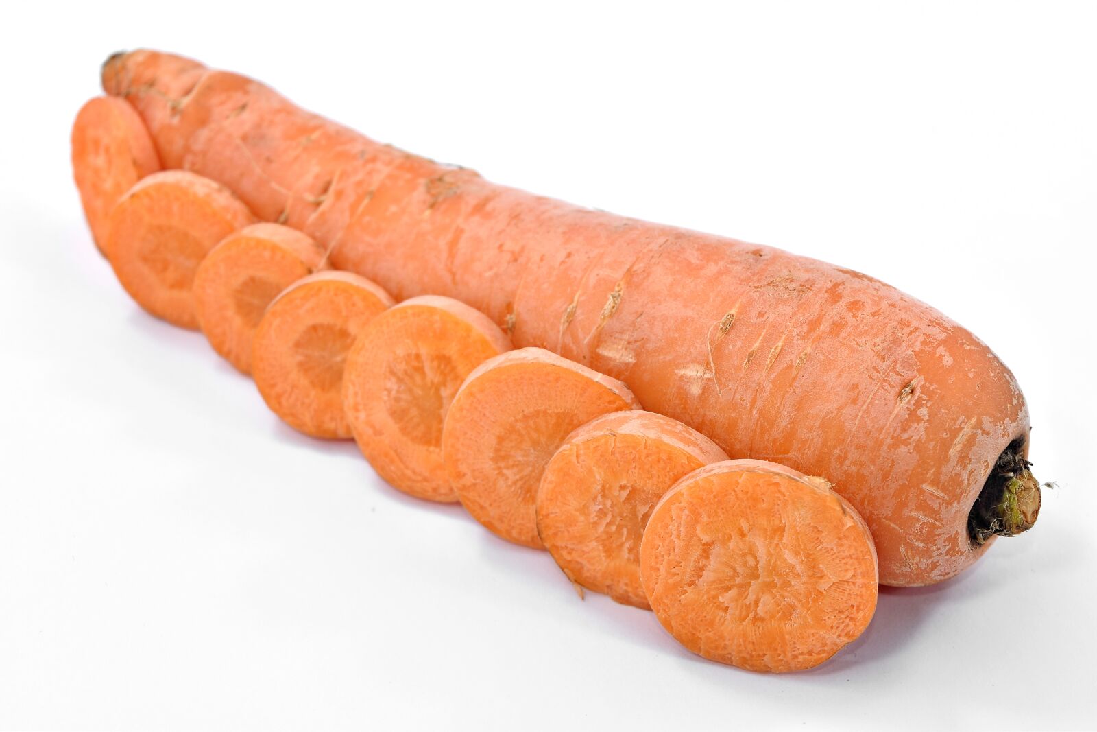 Nikon D5500 sample photo. Carrot, delicious, product, slices photography