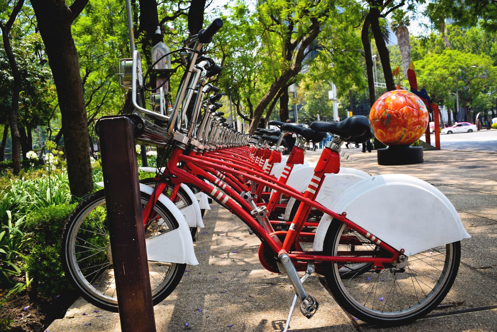 Nikon D5300 sample photo. Bicycles, park, cdmx photography