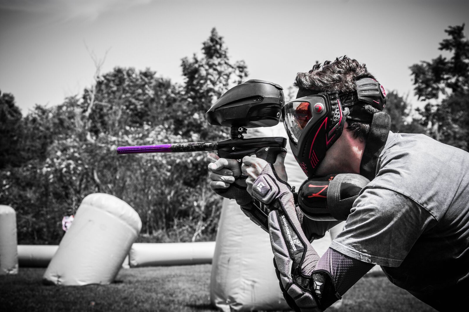 Nikon D3400 sample photo. Paintball, shooting, player photography