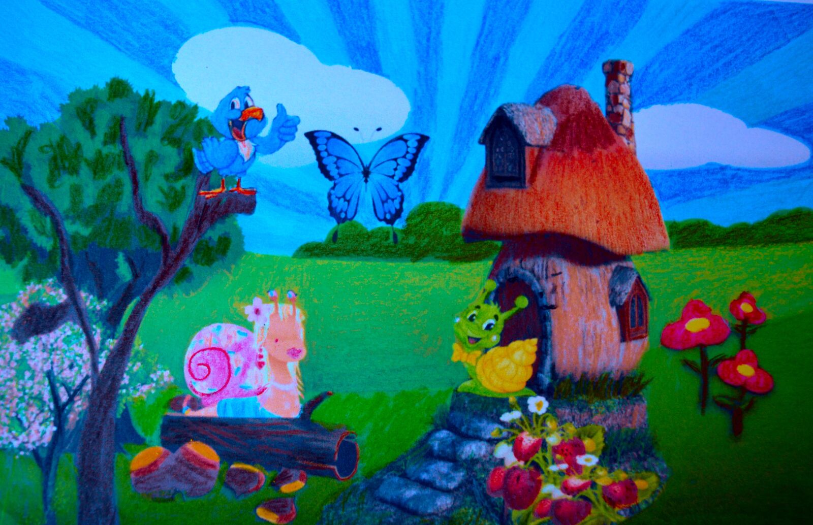 Nikon D3200 sample photo. Drawing painted, screw the photography