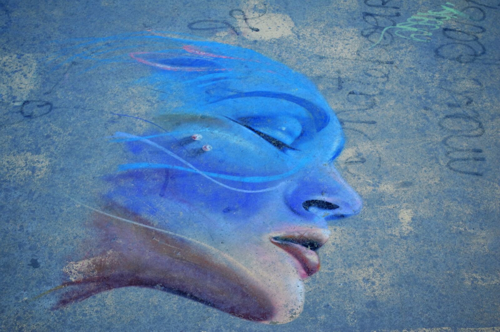 Nikon D3200 sample photo. Face, woman, street art photography