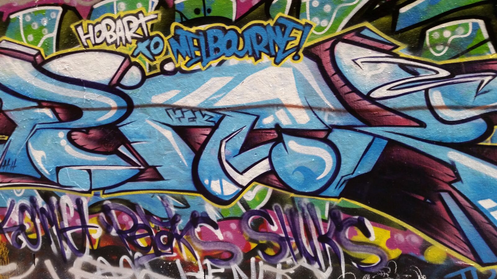 Samsung Galaxy S5 sample photo. Graffiti, laneway, street art photography