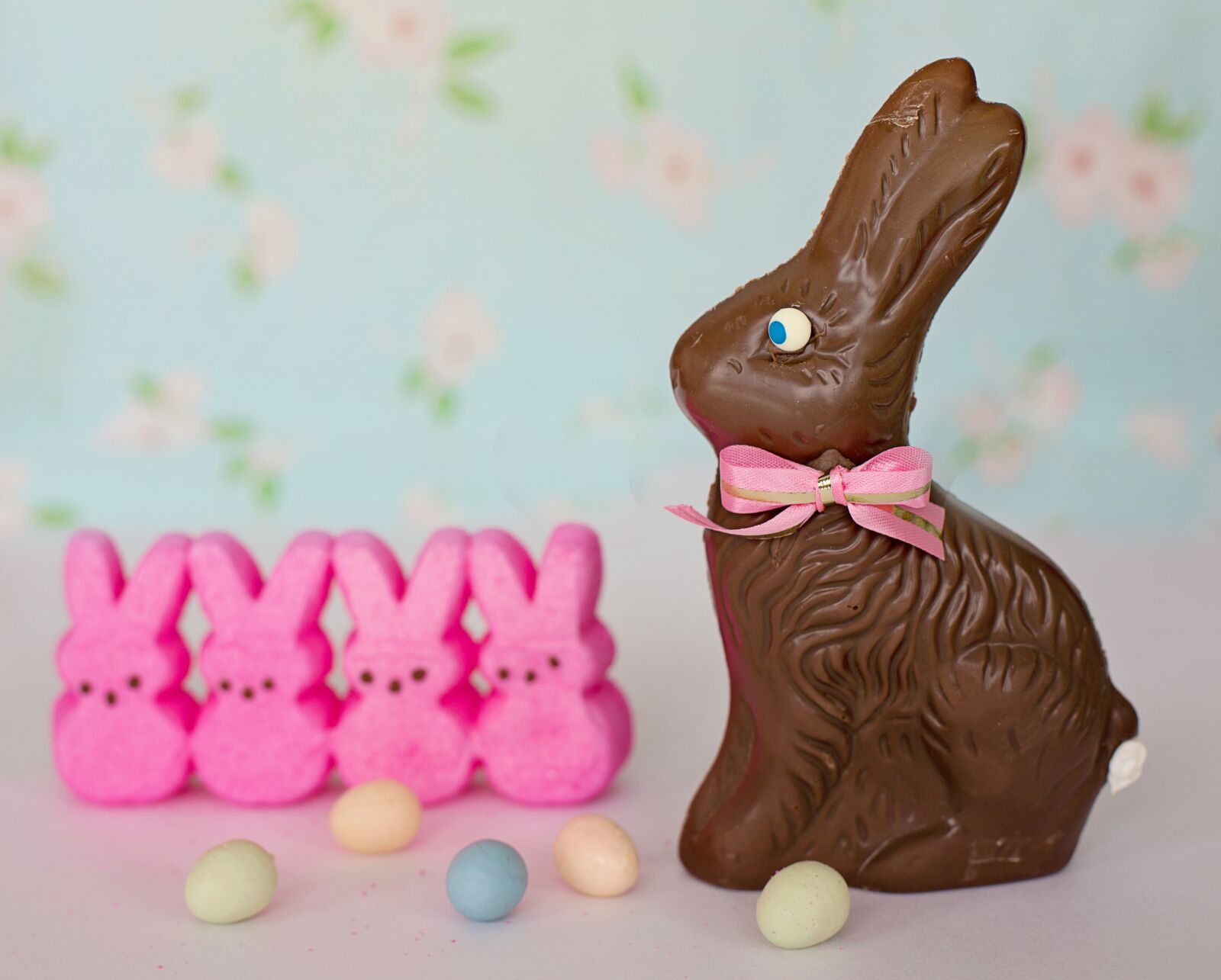 Canon EOS 5D Mark III + Canon EF 50mm F1.4 USM sample photo. Chocolate bunny, easter, candy photography
