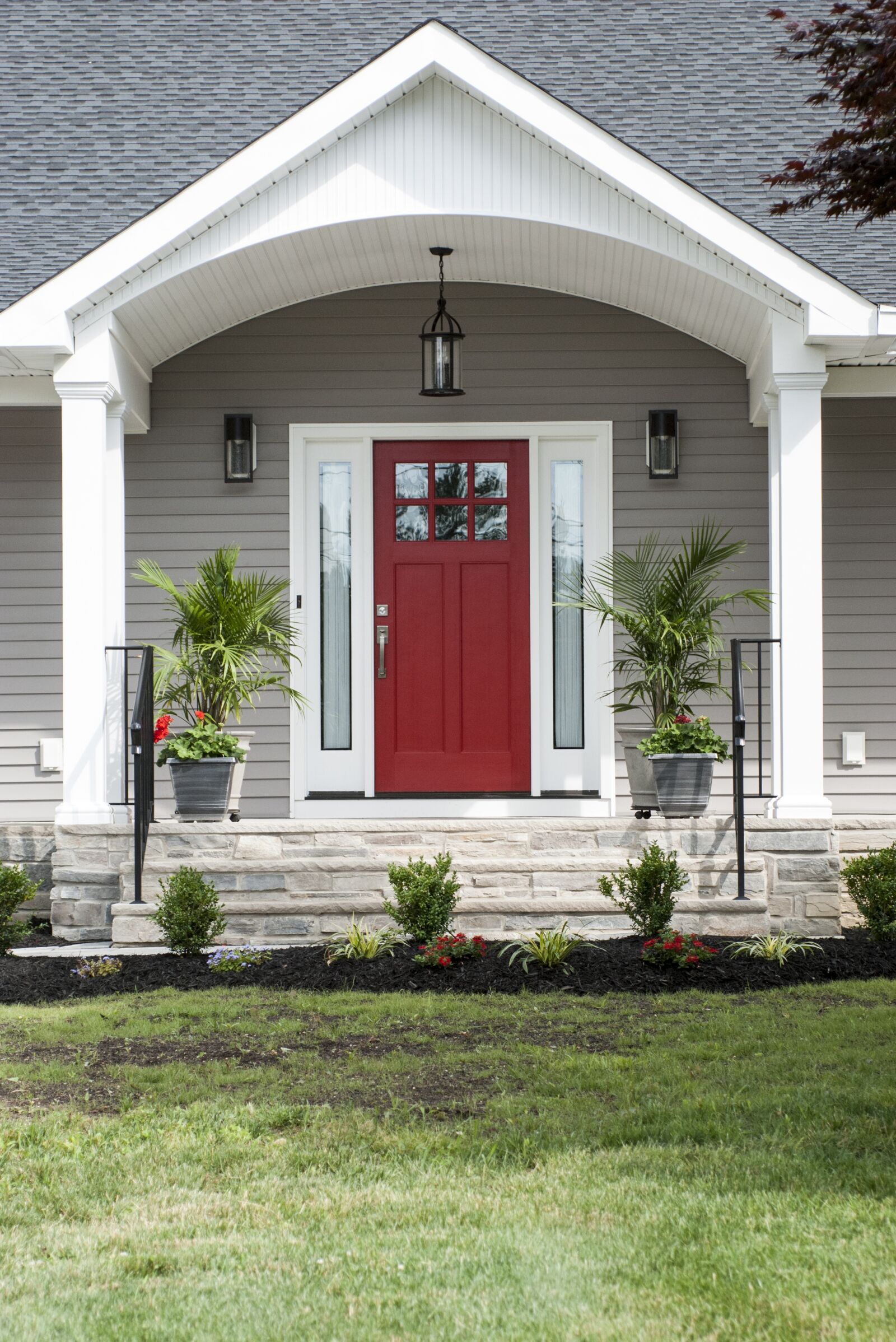 Nikon D80 sample photo. Red door, porch, exterior photography