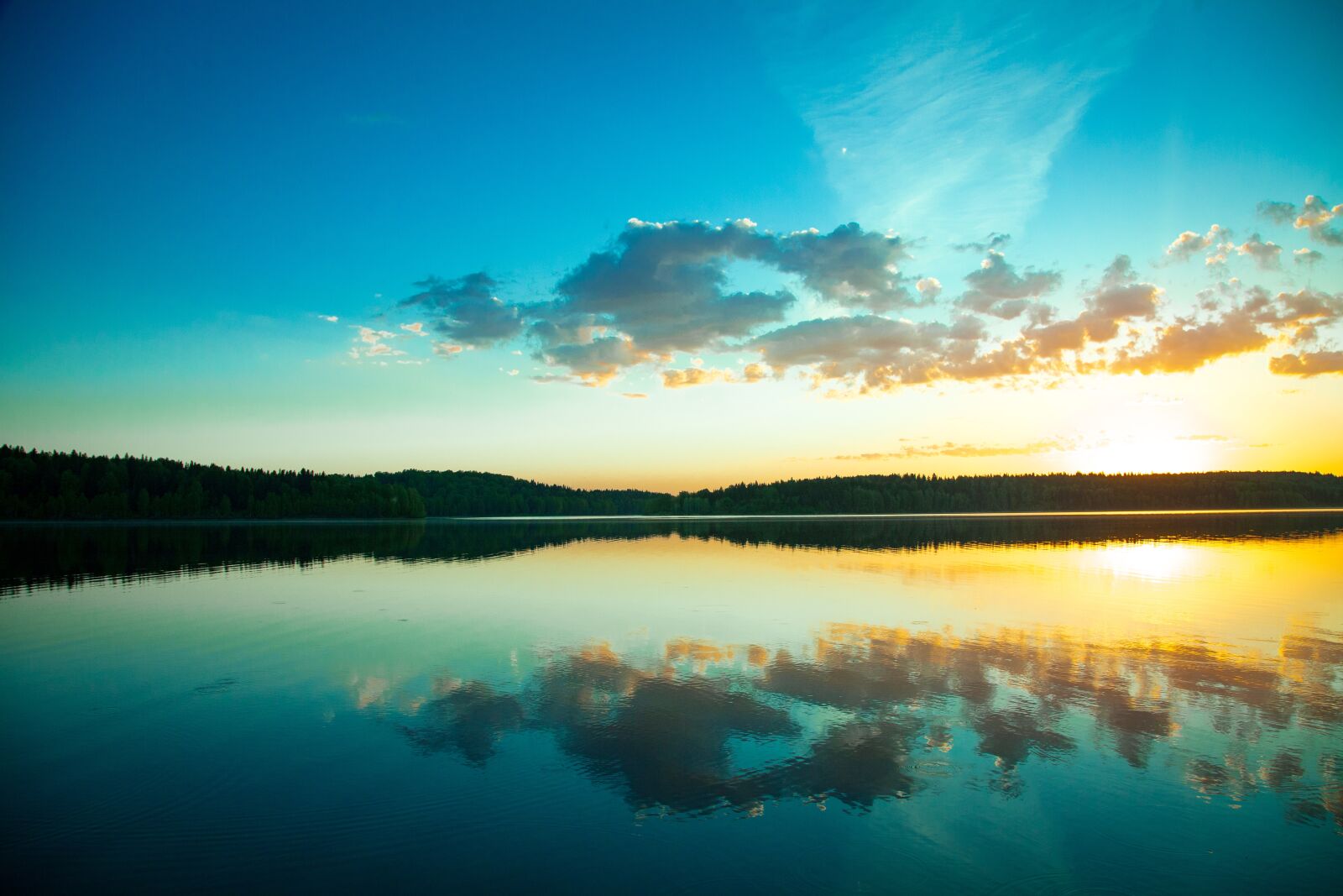 Canon EOS 5D Mark II sample photo. Sunset, nature, lake photography