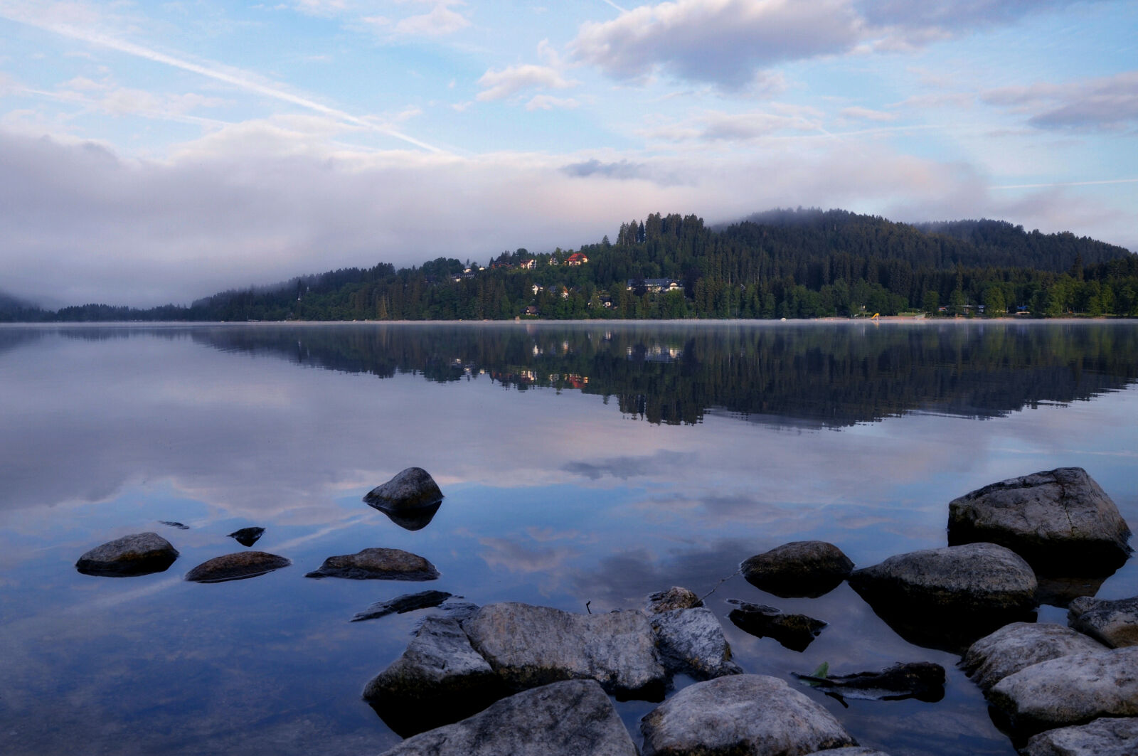 Nikon D90 sample photo. Clouds, dawn, daylight, houses photography