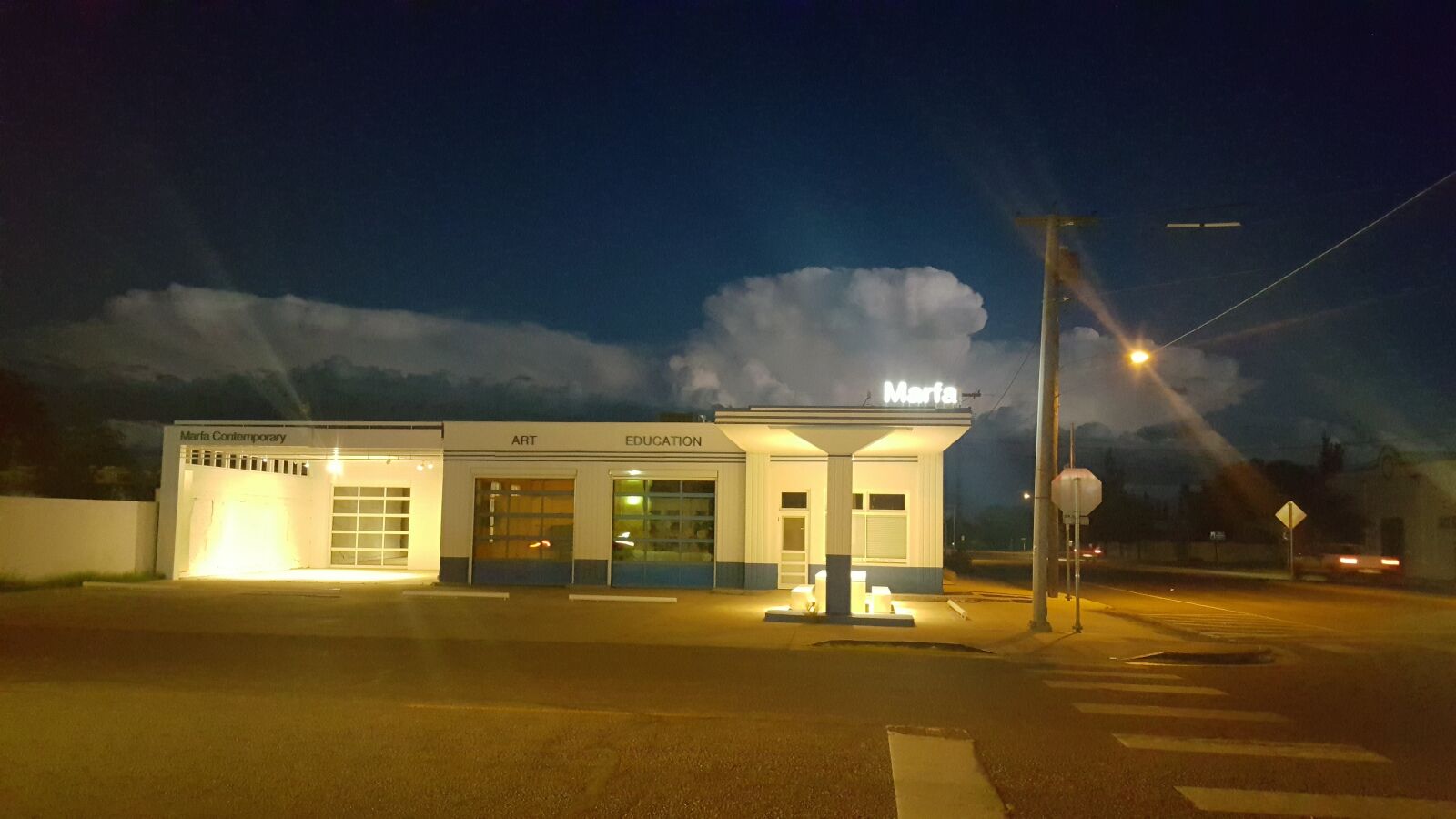 Samsung Galaxy S6 sample photo. Marfa, building, night photography