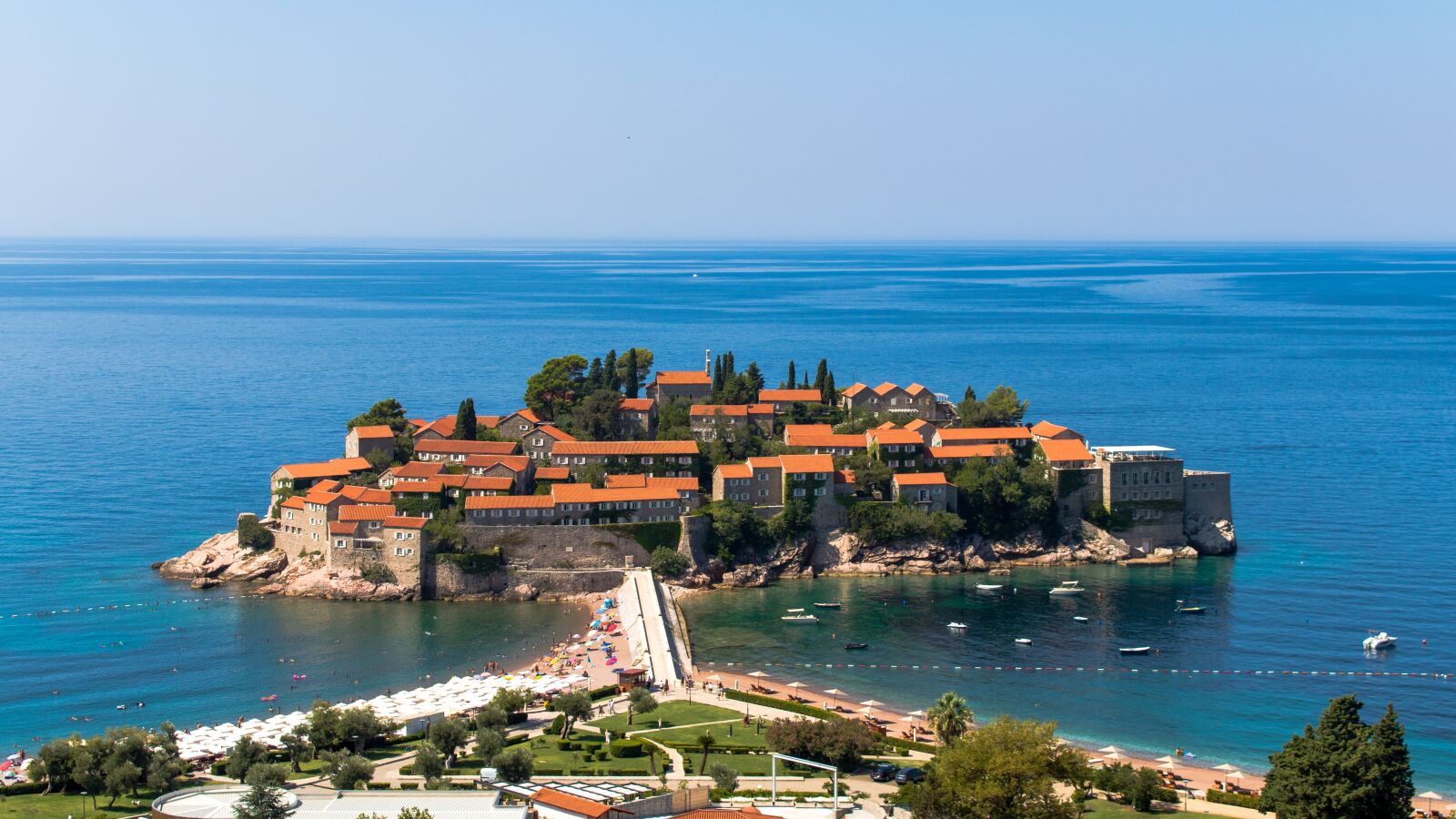 Canon EOS 750D (EOS Rebel T6i / EOS Kiss X8i) sample photo. Montenegro, sveti stefan, island photography
