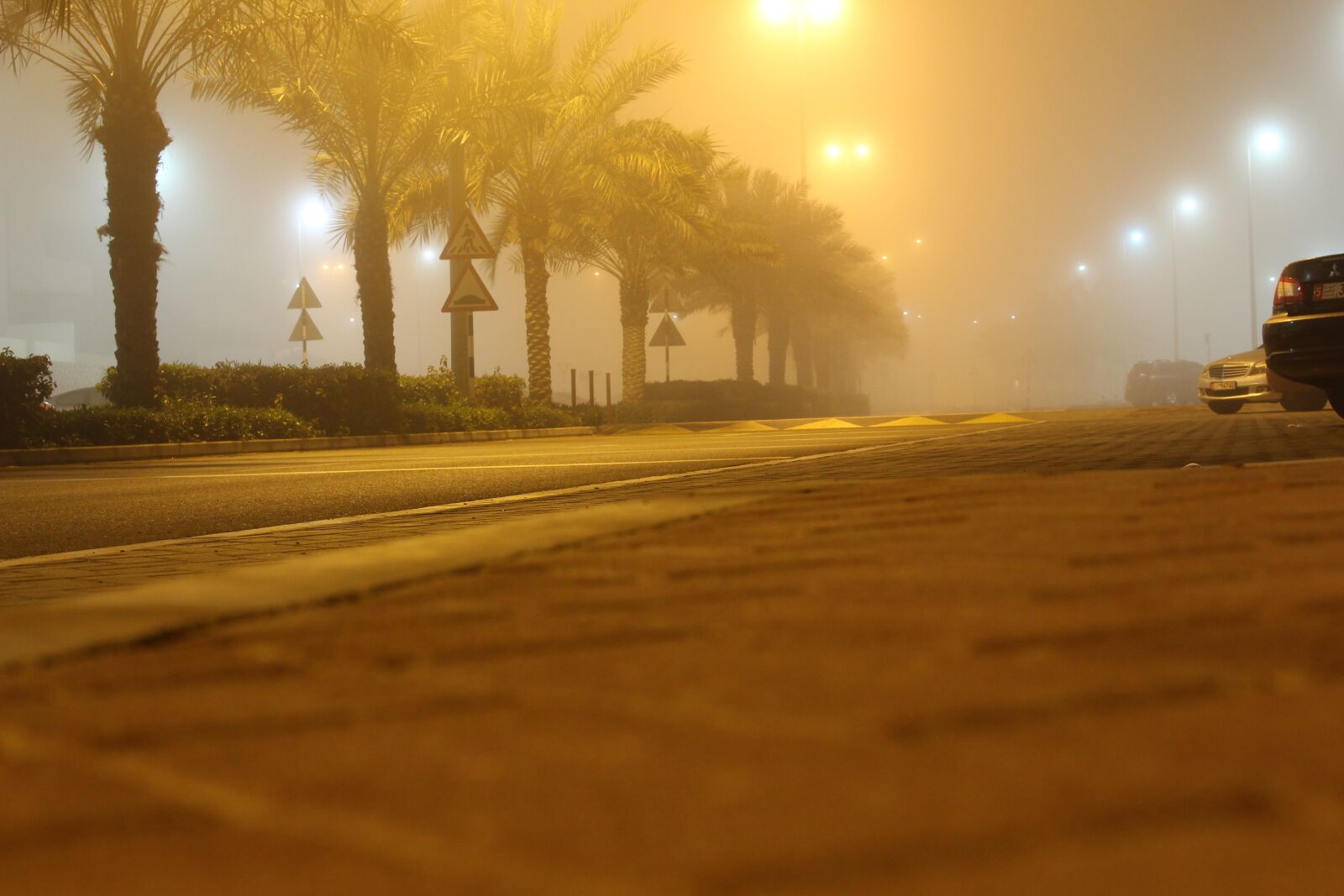 Canon EOS 700D (EOS Rebel T5i / EOS Kiss X7i) + Canon EF-S 18-55mm F3.5-5.6 IS STM sample photo. Fog, foggy, road photography