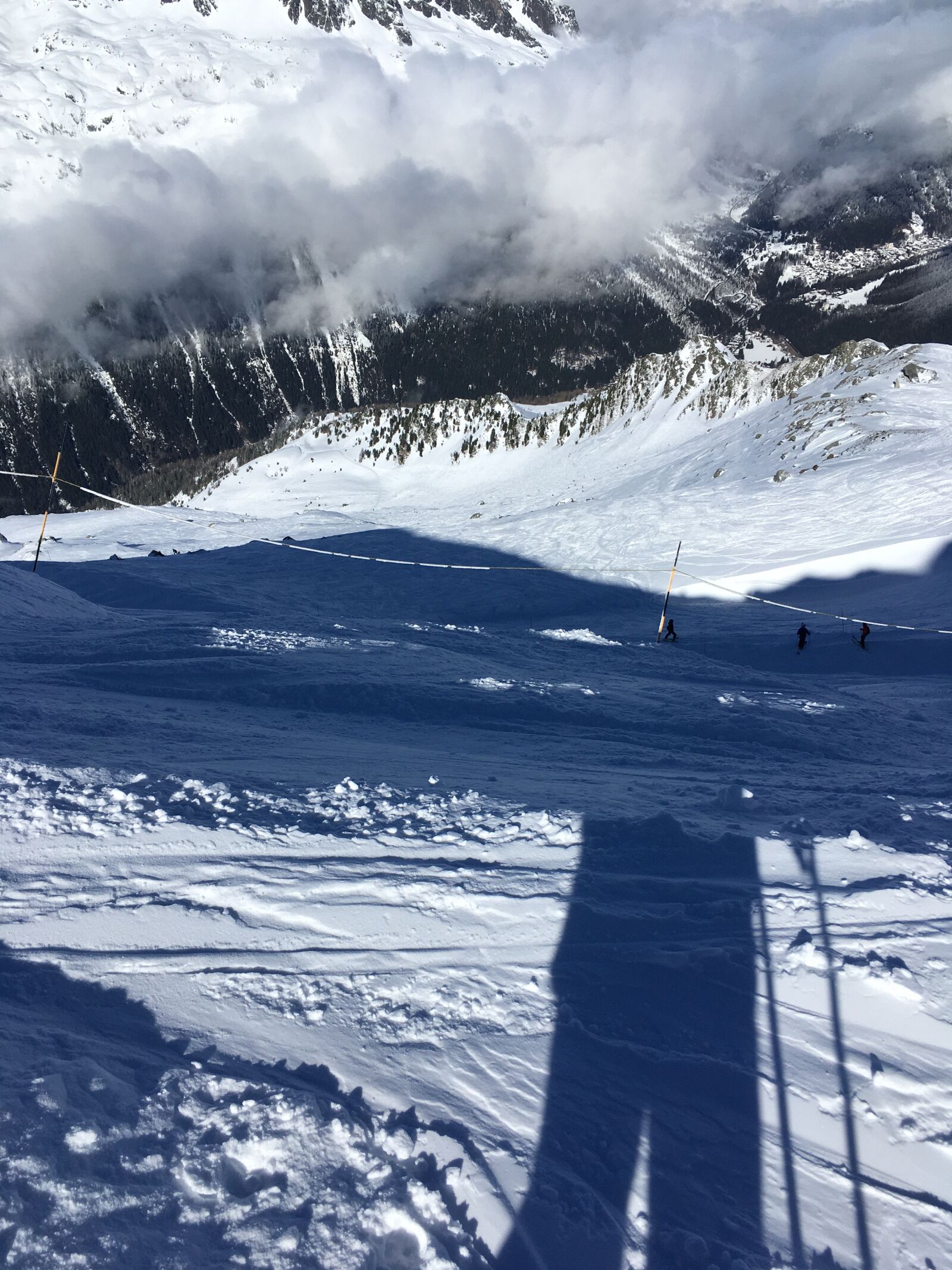 iPhone SE back camera 4.15mm f/2.2 sample photo. Skiing, grand montets, chamonix photography