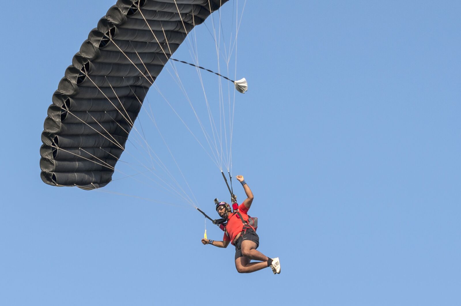 Nikon D90 sample photo. Sky diving, sport, parachute photography