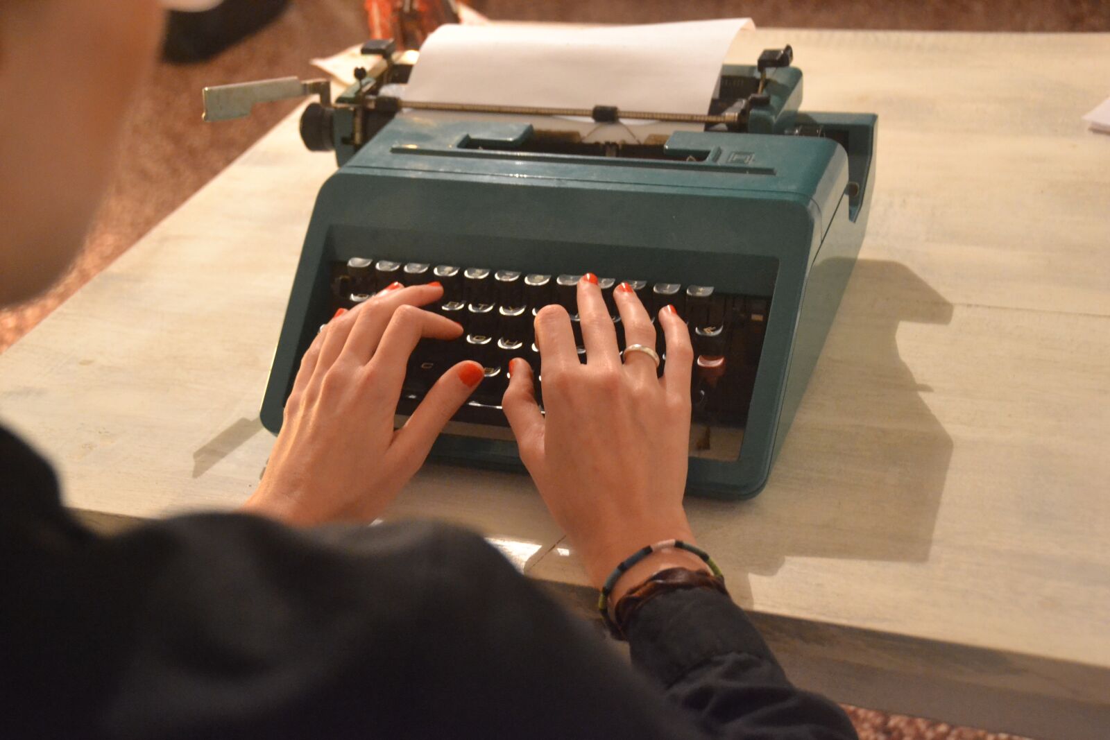 Nikon D3100 sample photo. Typewriter, secretary, write photography