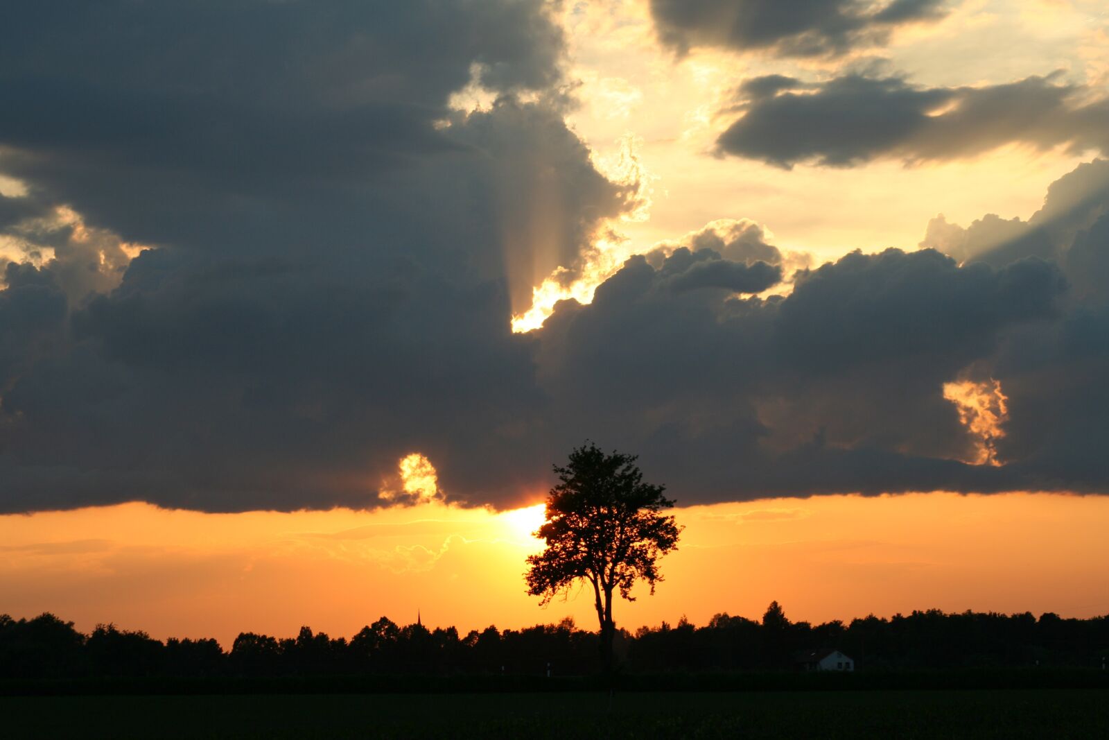 Canon EOS 350D (EOS Digital Rebel XT / EOS Kiss Digital N) sample photo. Sunset, night crane, sky photography