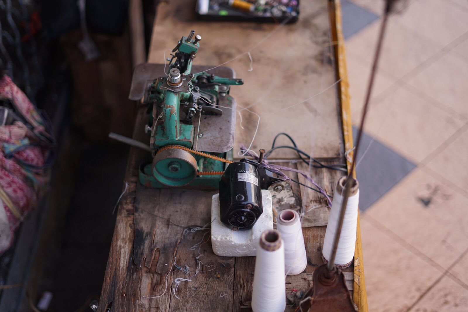 Sony a7 sample photo. Sewing machine, sewing, tailor photography