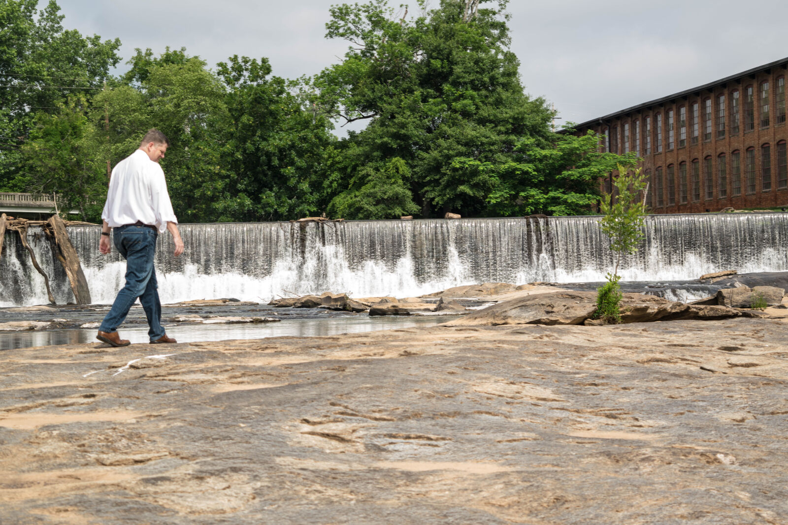 Nikon D3300 sample photo. Dam, man, mill, nature photography
