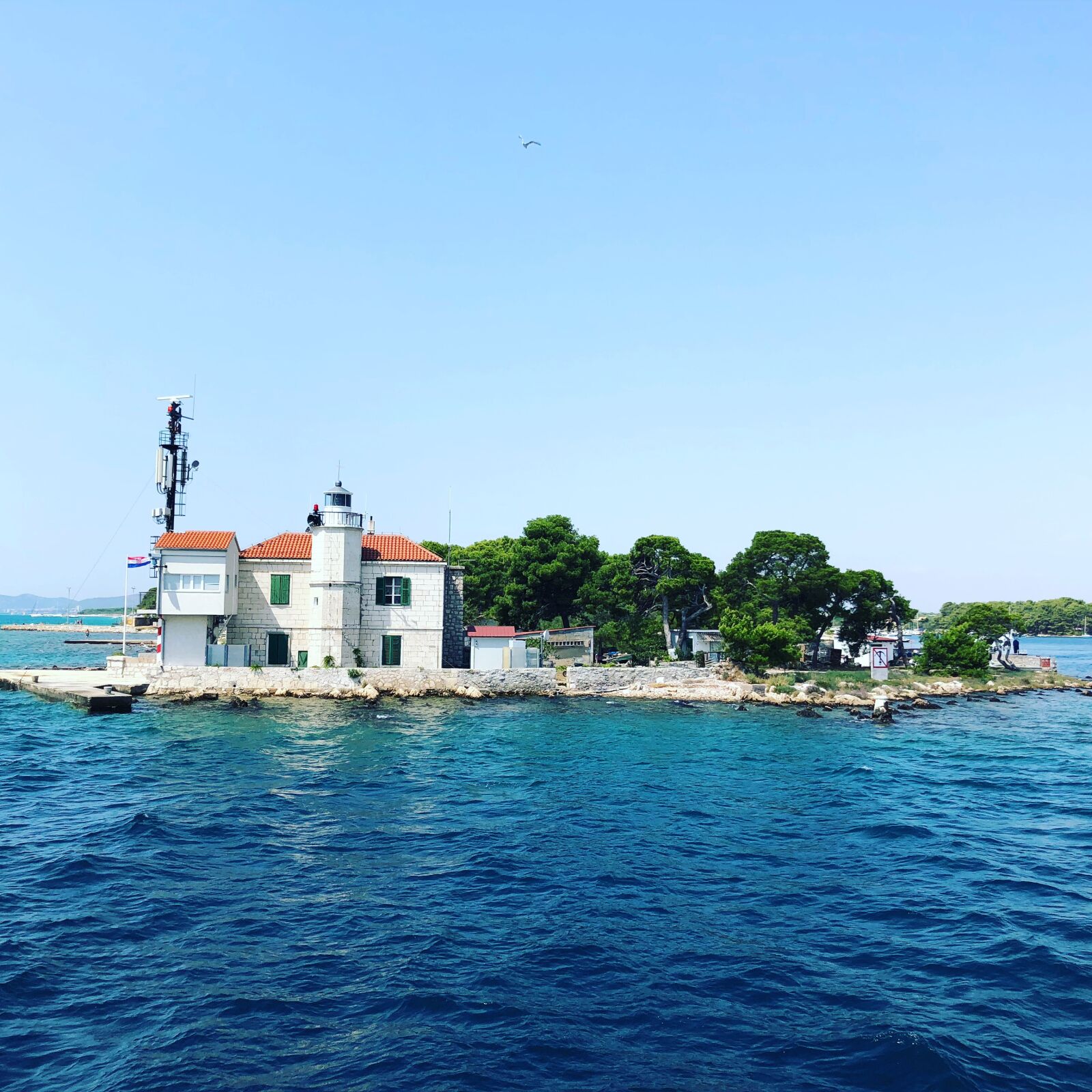 iPhone X back dual camera 4mm f/1.8 sample photo. Sea, šibenik, croatia photography