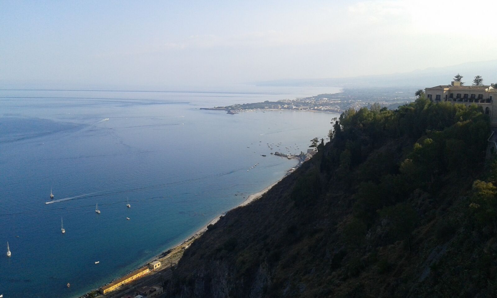 Samsung Galaxy Core Plus sample photo. Taormina, sea, landscape photography