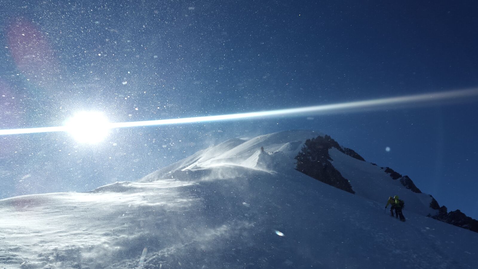 Samsung Galaxy Alpha sample photo. Mont blanc, blizzard, forward photography