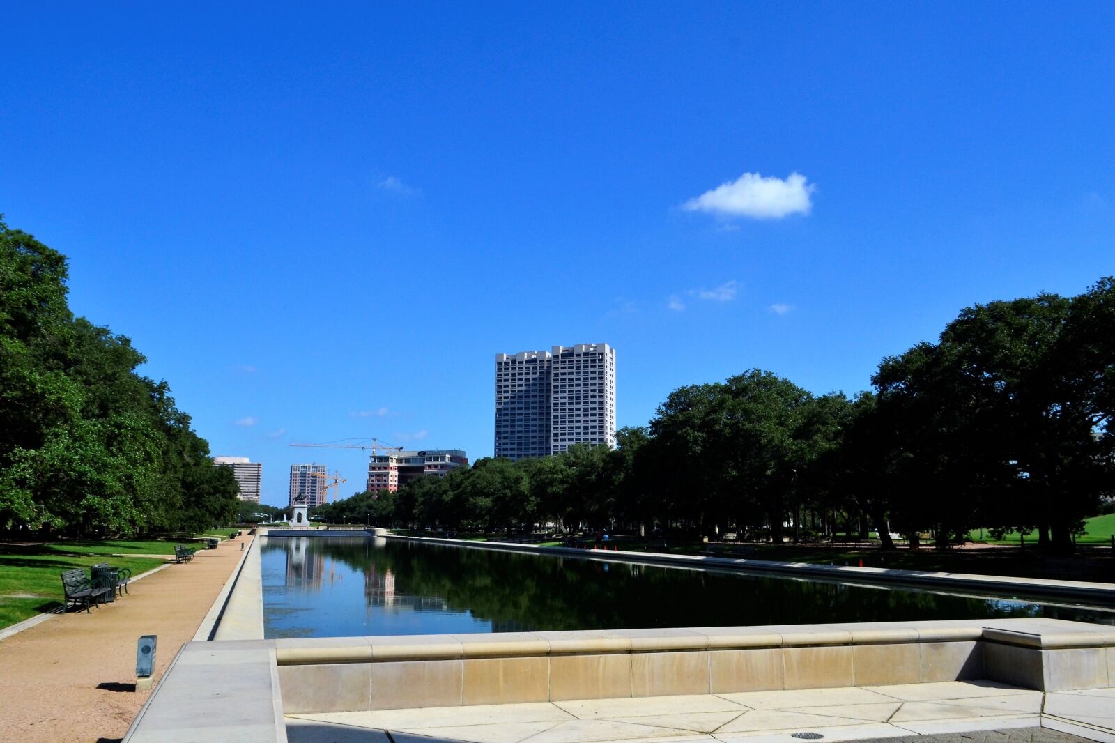 Nikon D3100 sample photo. Monumental, pond, houston texas photography