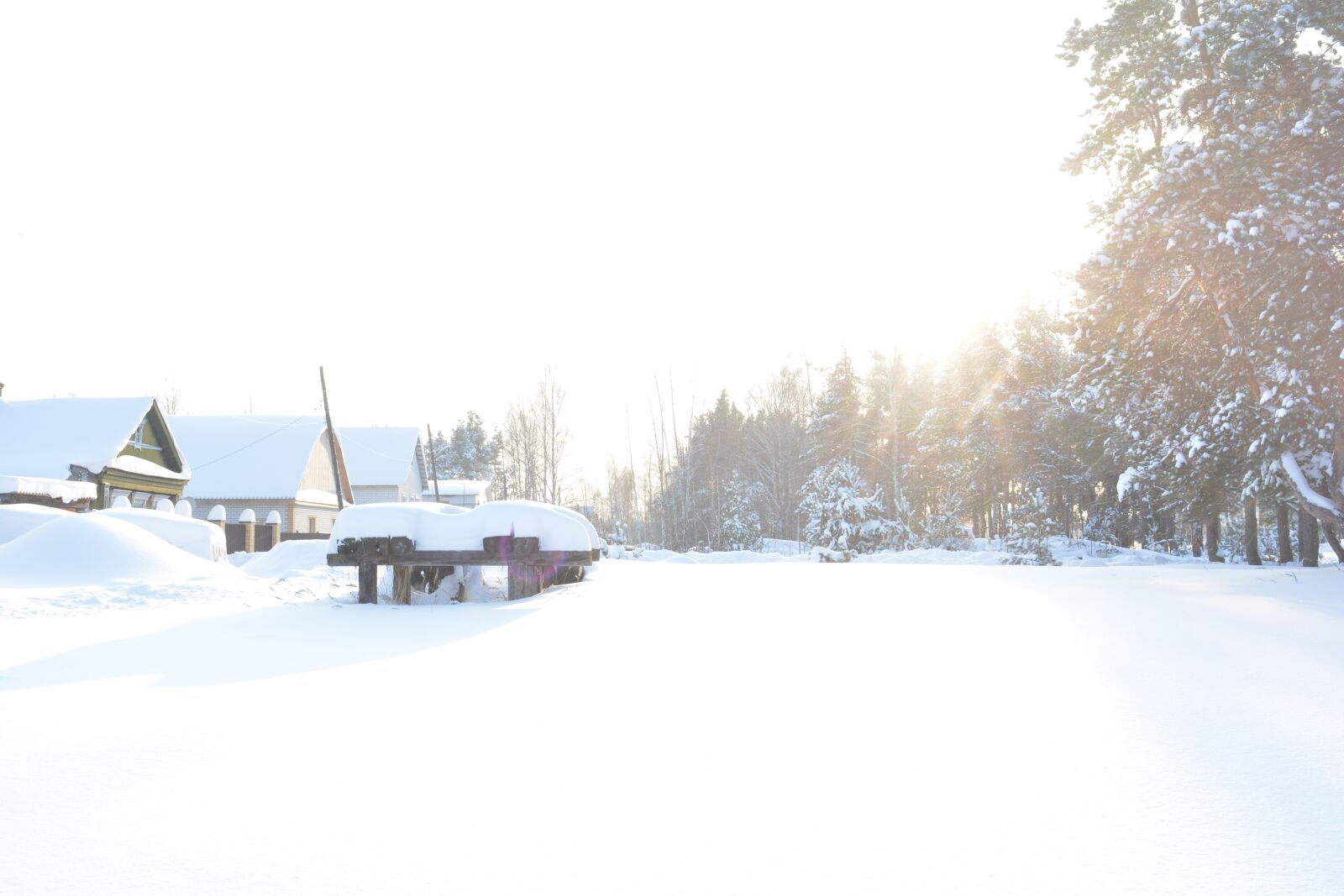 Nikon D5200 sample photo. Winter, landscape, snow photography