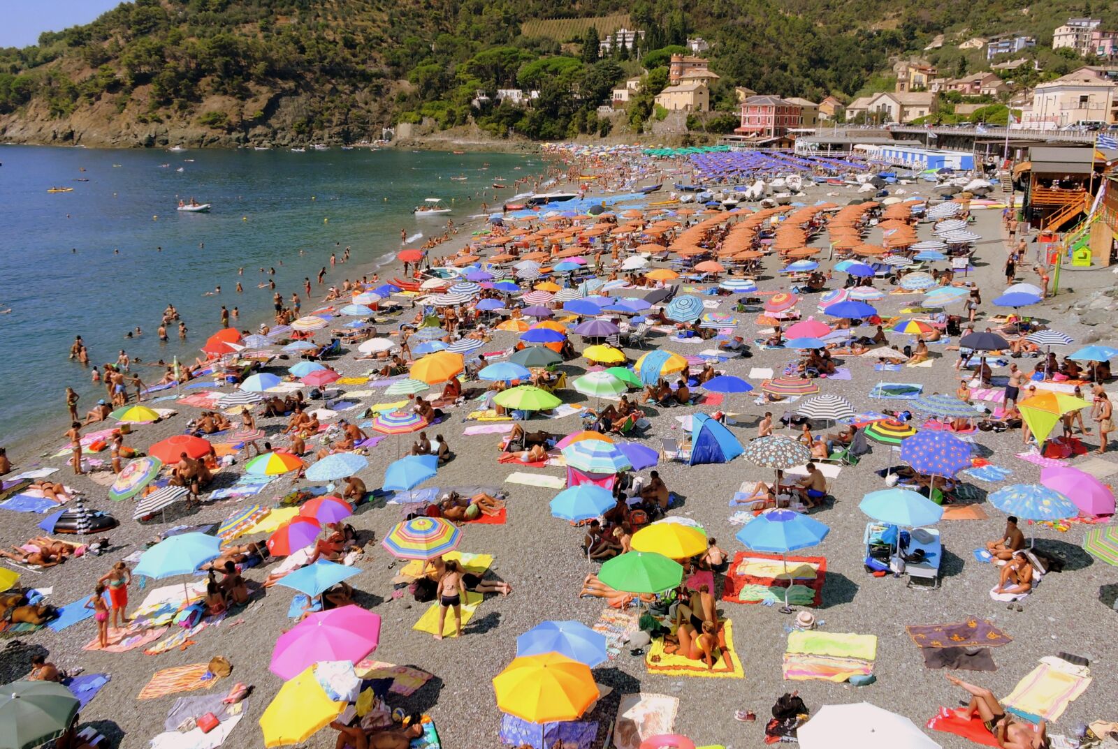 Nikon Coolpix P600 sample photo. Sea, umbrellas, beach photography