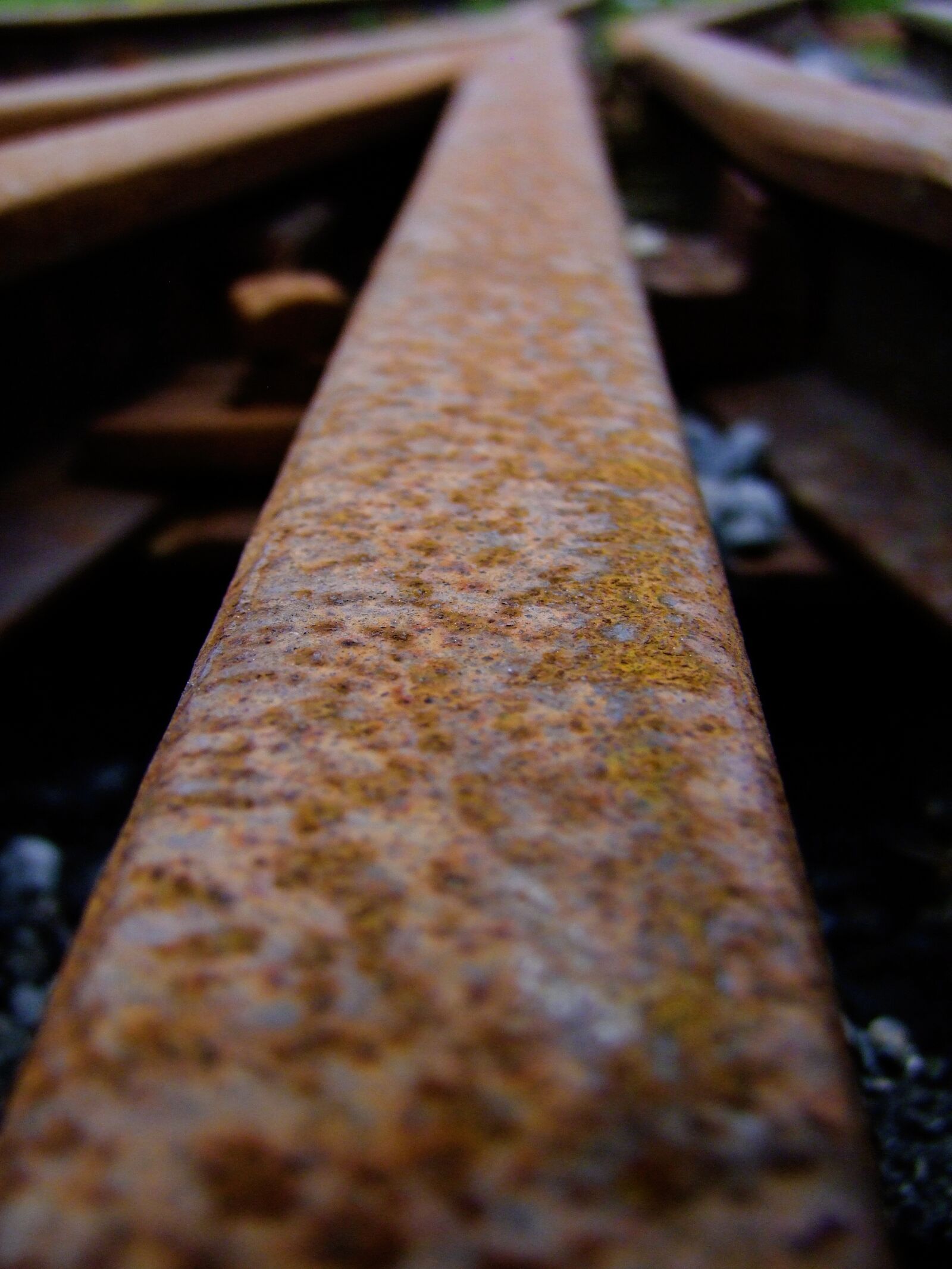 Fujifilm FinePix S100fs sample photo. Rails, rust, railway photography