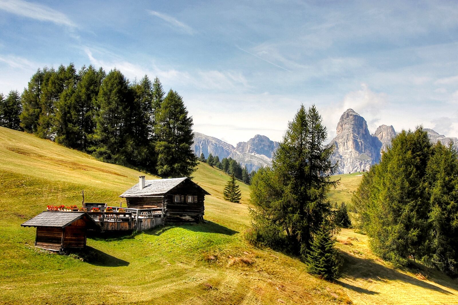 Nikon D40 sample photo. Cottages, dolomites, south tyrol photography