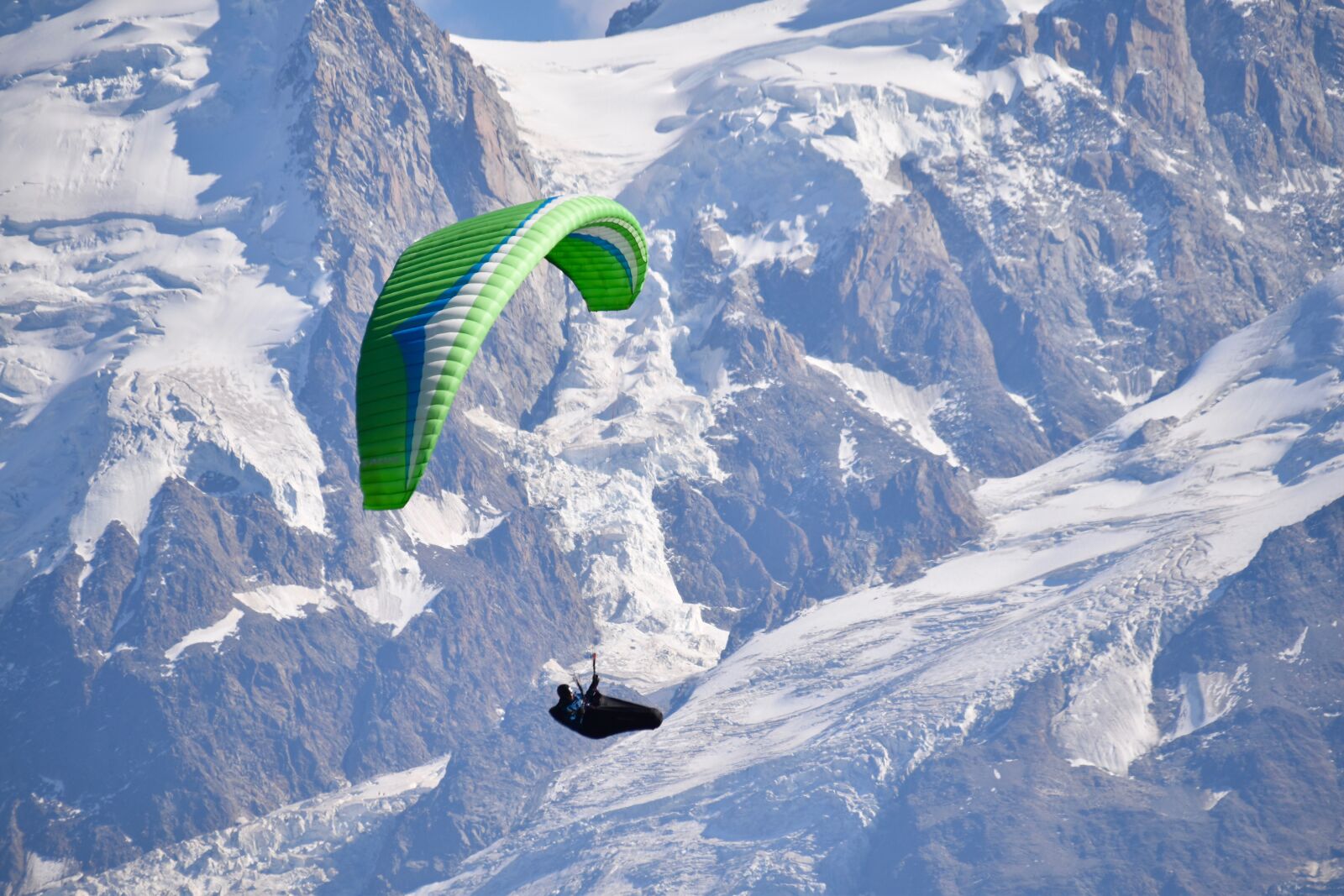 Nikon D5600 sample photo. Paragliding, paraglider, mountains photography