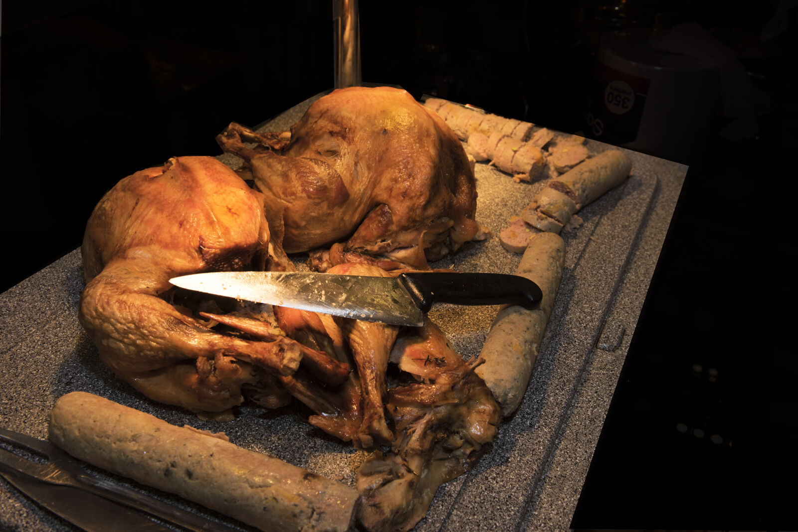 Nikon D750 sample photo. Knife, meat, carver, thanksgiving photography