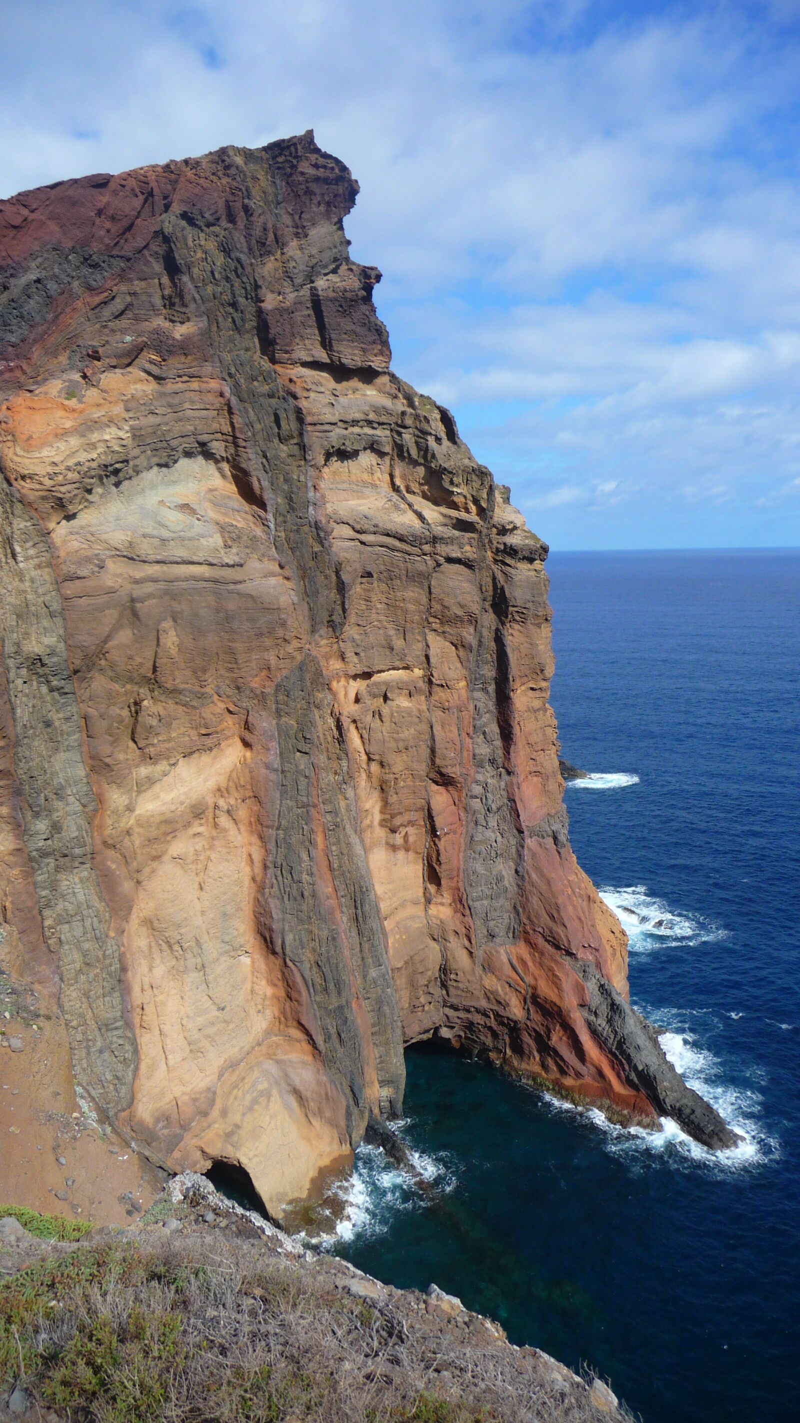 Panasonic Lumix DMC-TZ5 sample photo. Madeira, travel, cliff photography